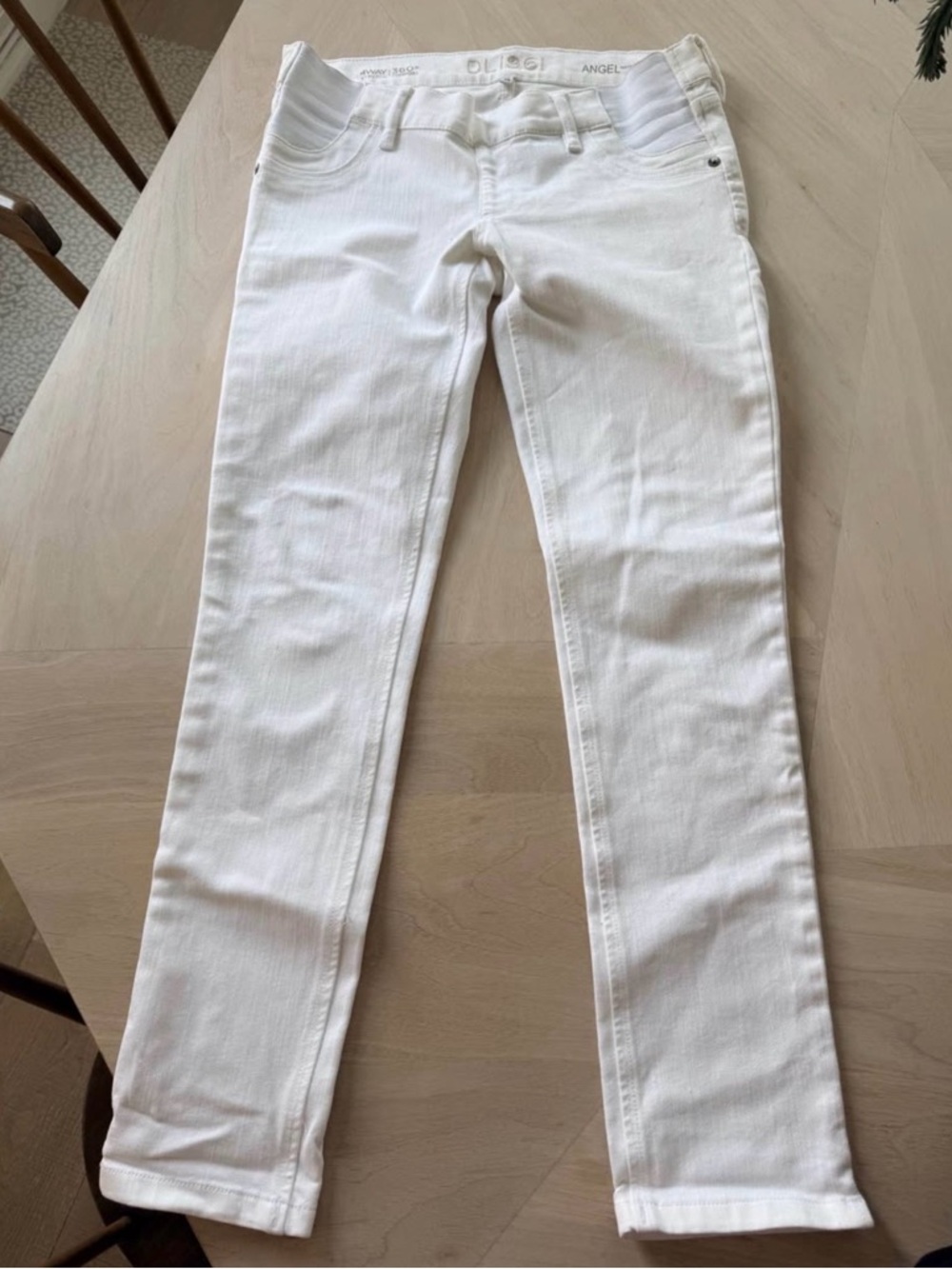 DL1961 Women's Maternity Skinny Jeans in White